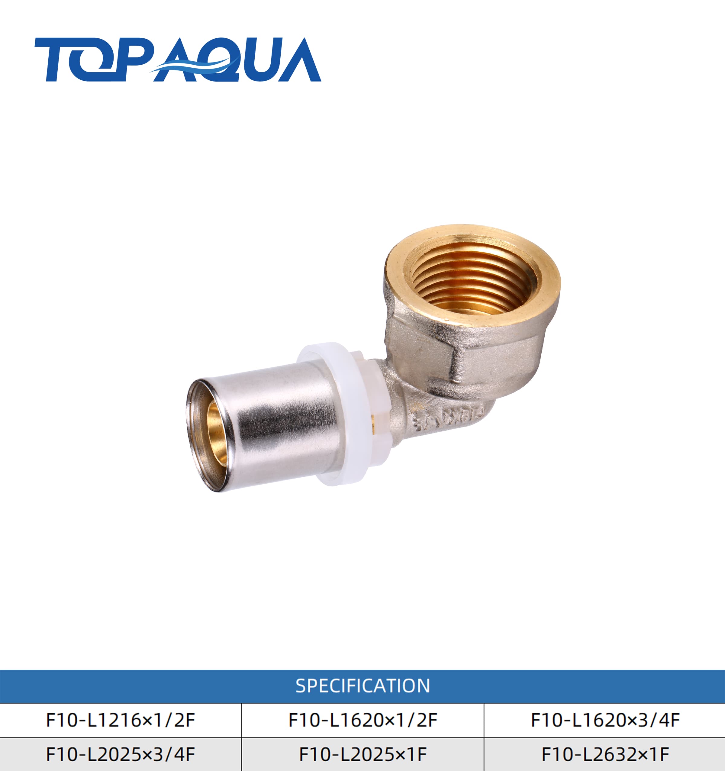 Brass Multipress LBP fittings female elbow